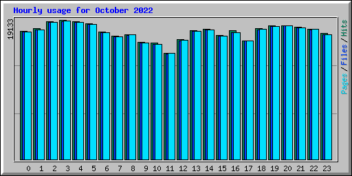 Hourly usage for October 2022